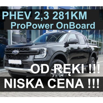 Ford Ranger - 281KM PHEVPlug-in Wiltrak ProPower OnBoard 6900W Kamera 360