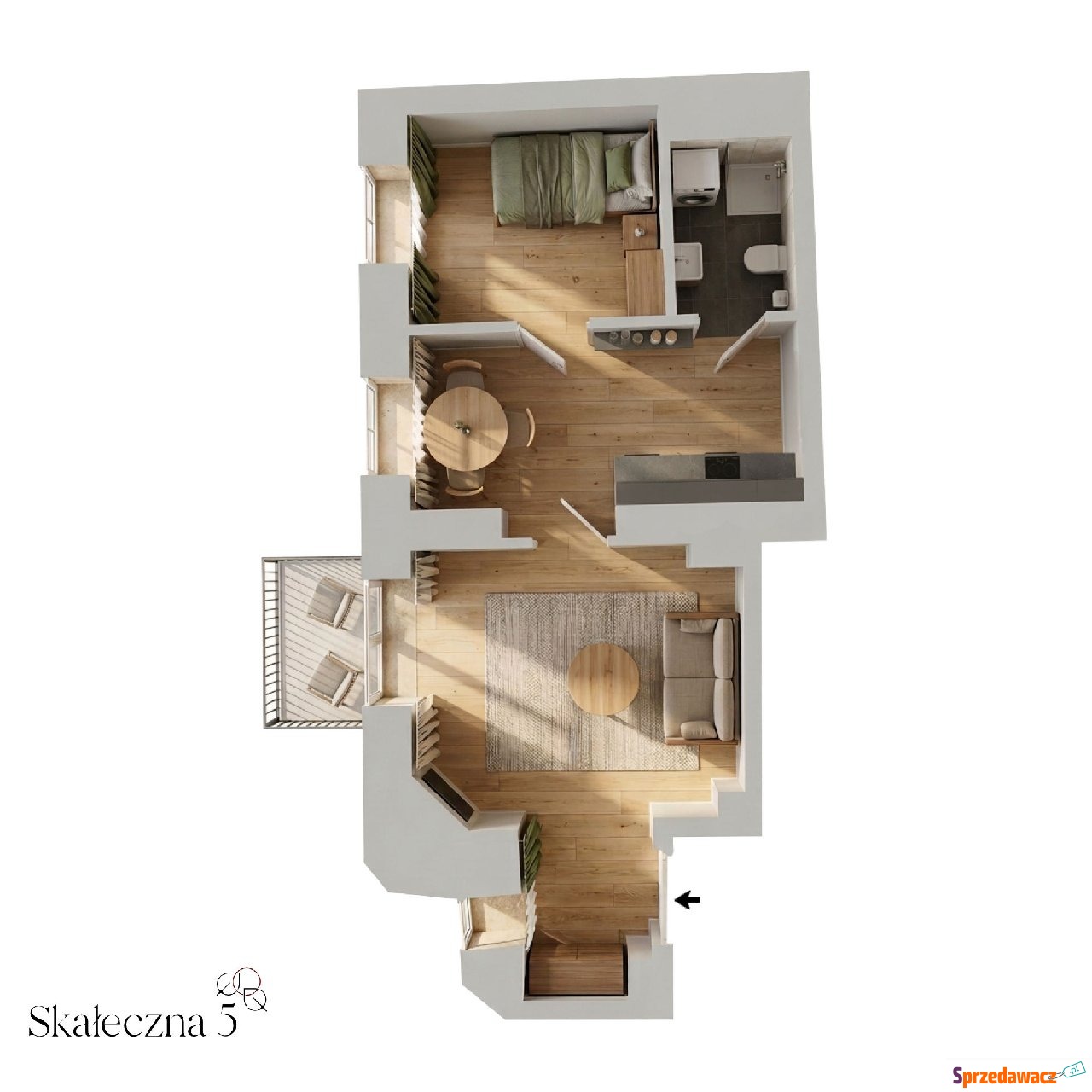 43,82 m², kamienica z windą ·...