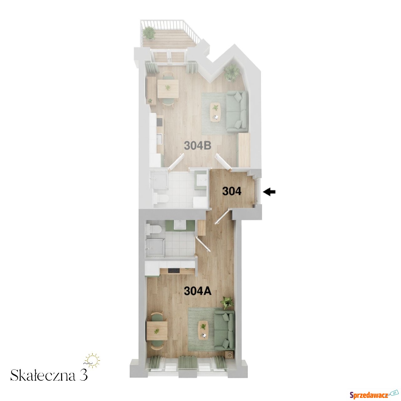 28,63 m², kamienica z windą ·...