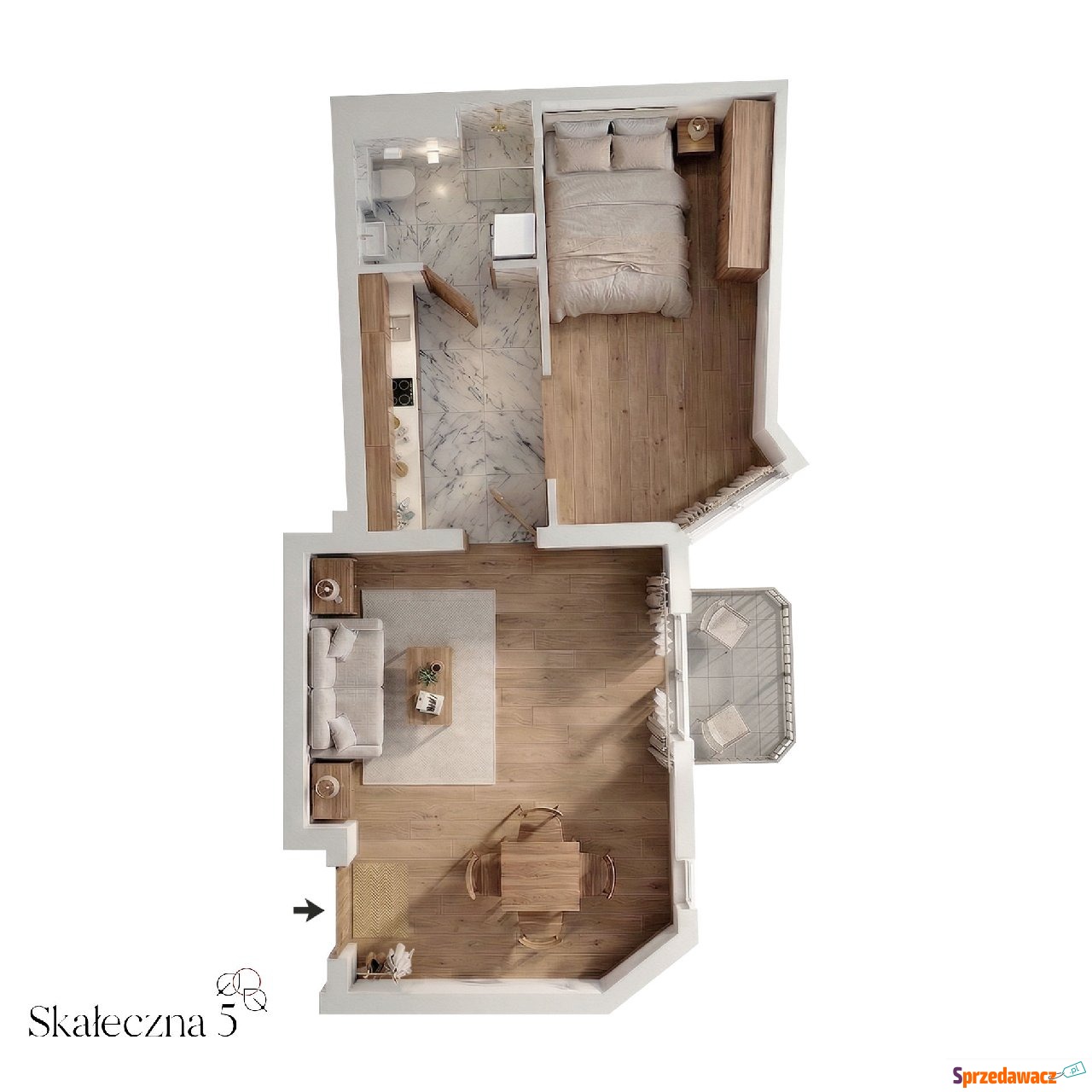 48,96 m², kamienica z windą ·...