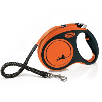 flexi Xtreme smycz taśmowa, pomarańczowa, 5 m - M: do 35 kg