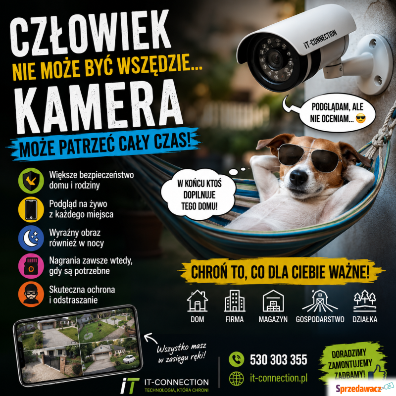 Monitoring gospodarstwa rolnego | Kamery | Montaż... - Pozostałe - Lublin