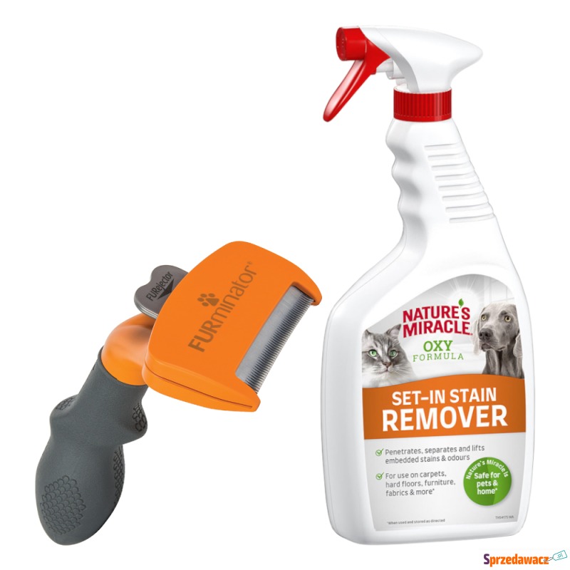 FURminator deShedding Tool + Nature's Miracle... - Akcesoria dla psów - Kraków