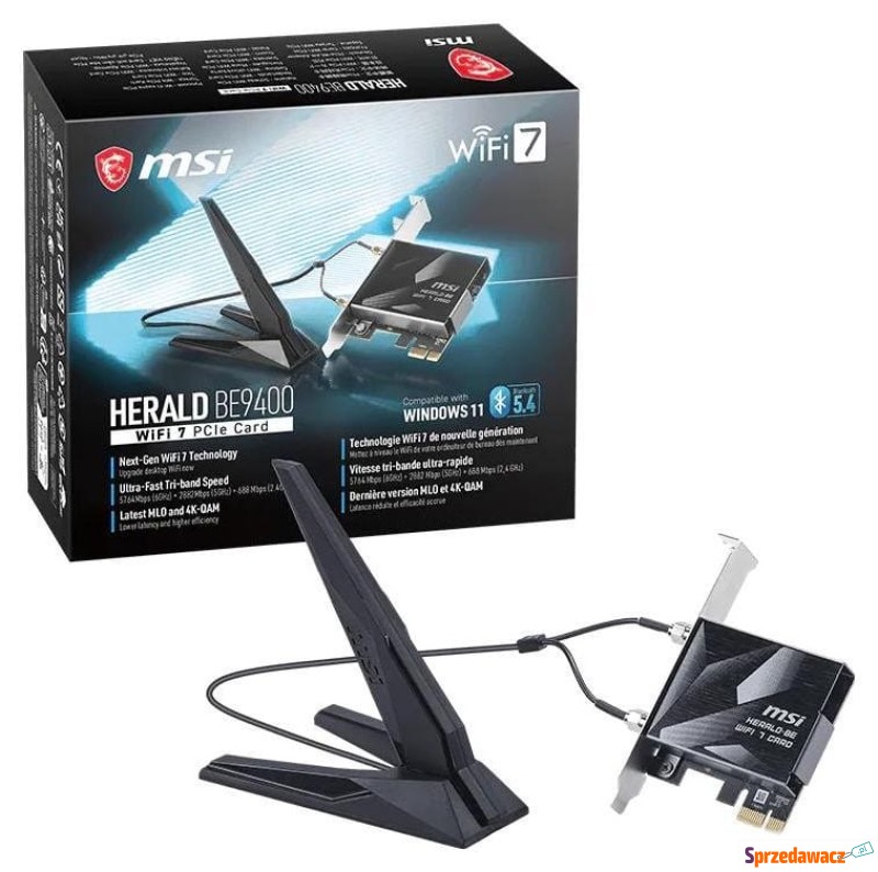 MSI HERALD BE9400 WiFi 7 PCIe