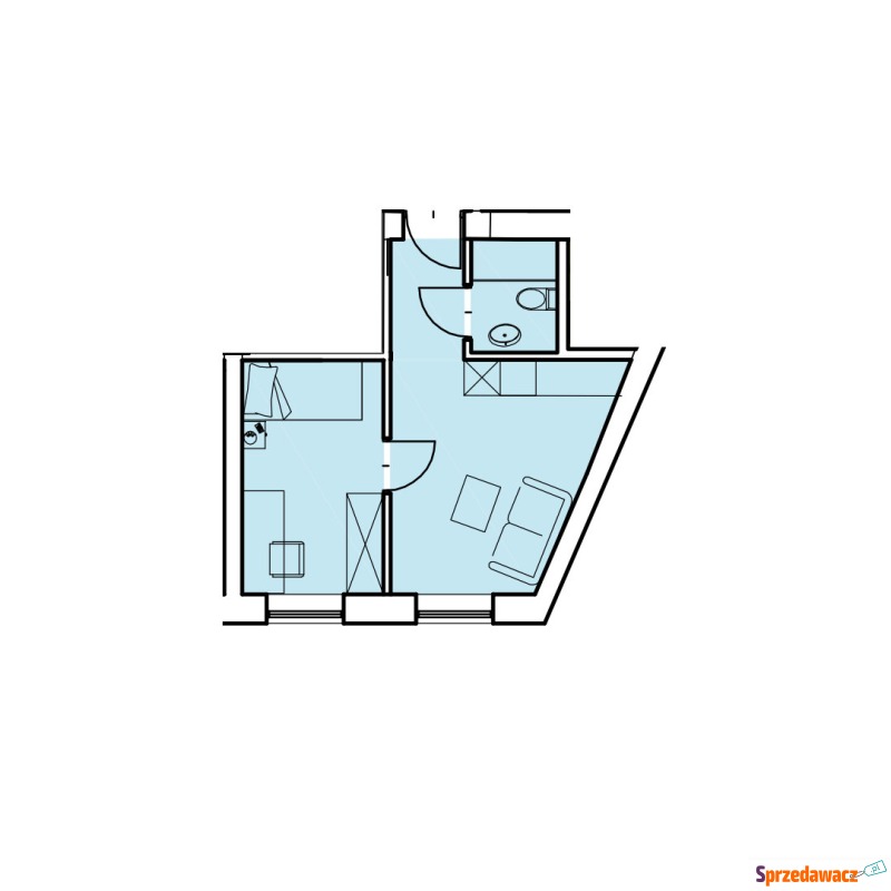 29m², 2 pokoje, Kraków Stradom...
