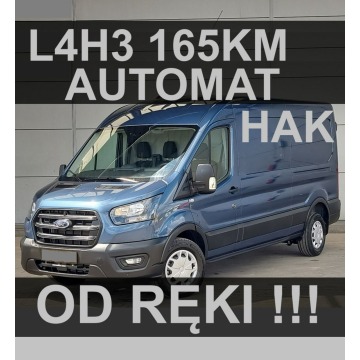 Ford Transit - L4H3  Automat 165KM Kamera Hak  Super Cena od ręki !