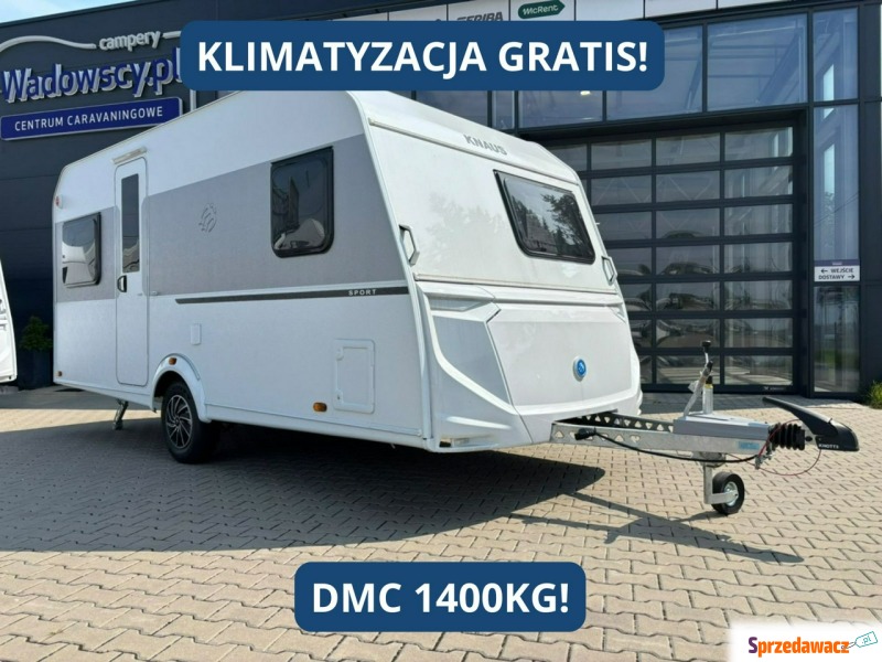 Wygodna, przestronna przyczepa KNAUS z łóżkiem... - Pojazdy specjalistyczne - Janki