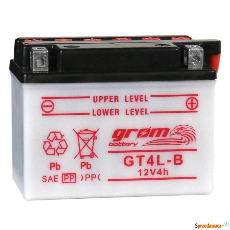 Akumulator motocyklowy GROM  12V 4Ah 60A Wołomin... - Układ elektryczny - Wołomin