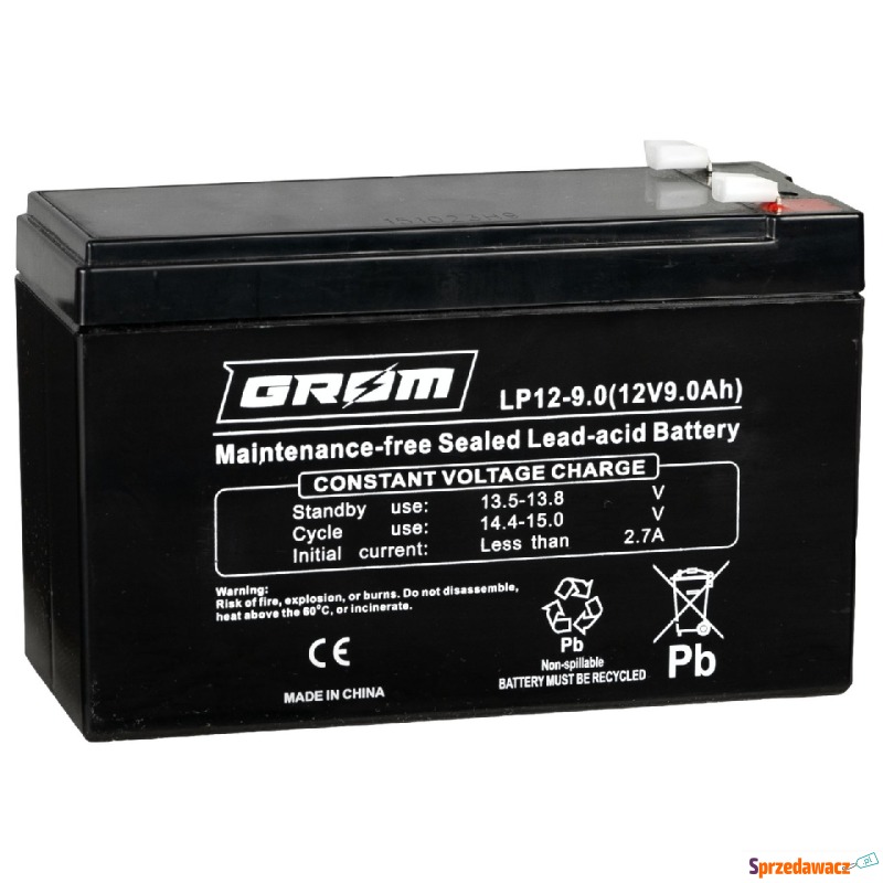 Akumulator GROM LP12-9.0 12V 9Ah - Pozostałe art. elekt... - Wołomin