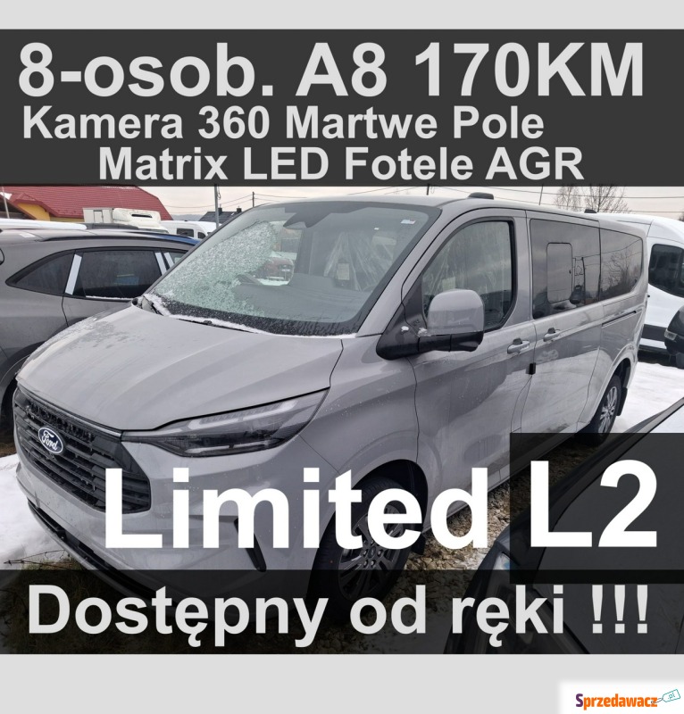 Ford Transit Custom  Minivan/Van 2026,  2.0 diesel, automat - Na sprzedaż za 204 672 zł - Szczecinek