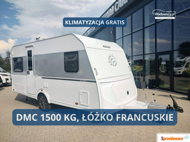 Nowoczesny Knaus, idealny dla dwojga! Łóżko f... - Pojazdy specjalistyczne - Gaj
