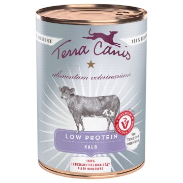 Terra Canis Alimentum Veterinarium Low Protein, 6 x 400 g - Cielęcina