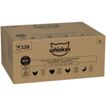 Whiskas Adult w saszetkach, wybór drobiowy w galarecie, 120 x 85 g - Wybór drobiowy w galarecie