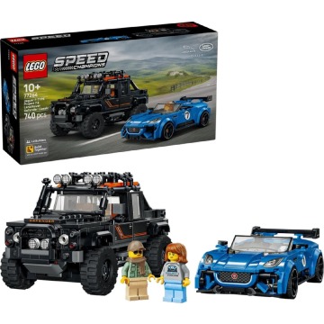 Klocki konstrukcyjne LEGO Speed Champions 77264 Jaguar Project 7 i Land Rover Defender