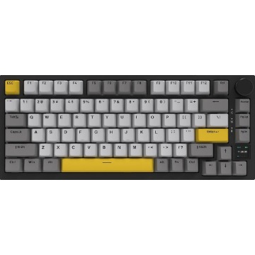 Klawiatura Klawiatura mechaniczna bezprzewodowa Ajazz AK820 Pro Flying Fish Switch Black Gray Yellow