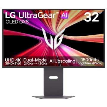 LG UltraGear Evo AI 32GX870B-B - 480Hz Full HD | 240Hz 4K | Tandem OLED | 31.5'' | HDR500 | USB-C PD