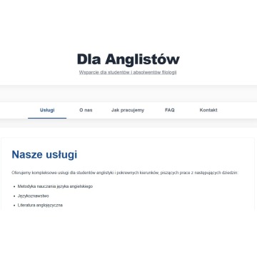**Pomoc dla studentów anglistyki i kierunków pokrewnych**