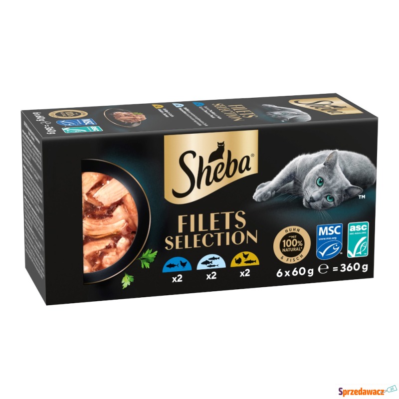 Megapakiet Sheba Filets, 36 x 60 g - Pakiet m... - Karmy dla kotów - Rzeszów