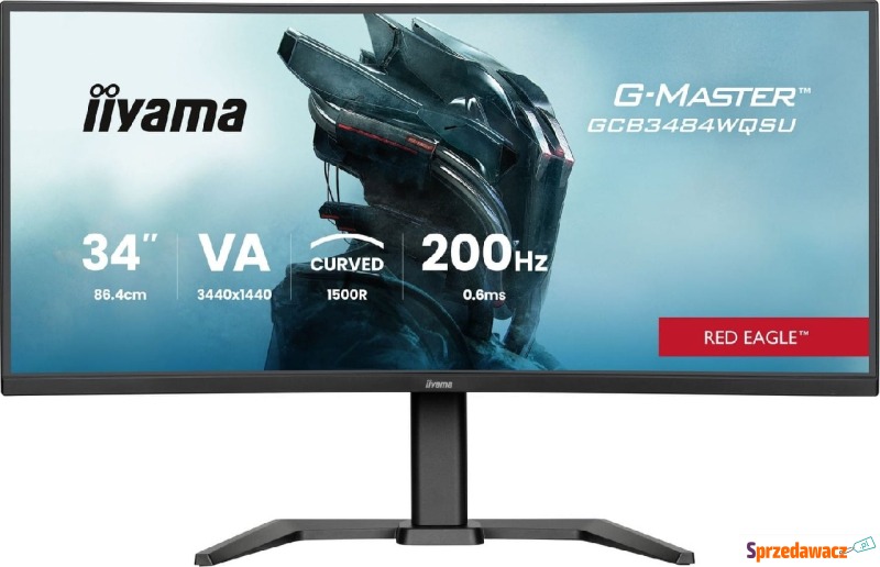 iiyama G-Master GCB3484WQSU-B2 Red Eagle - 200Hz... - Monitory LCD i LED - Bytom