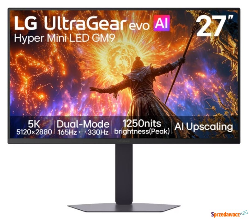 LG UltraGear Evo AI 27GM950B-B - 330Hz QHD | 165Hz... - Monitory LCD i LED - Kraków
