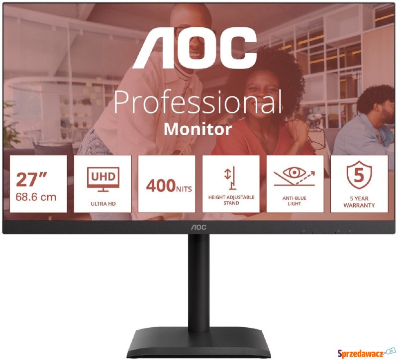 AOC U27E4CV - 60Hz | 4K | IPS | 27'' - Monitory LCD i LED - Słupsk
