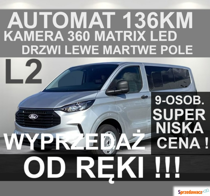 Ford Transit Custom  Minivan/Van 2025,  2.0 diesel, automat - Na sprzedaż za 192 426 zł - Szczecinek