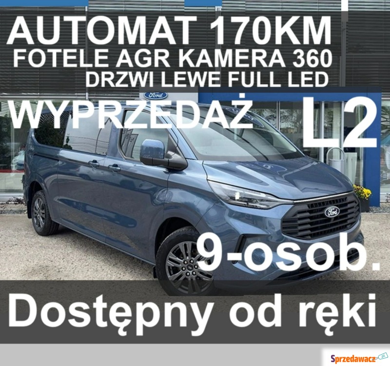 Ford Transit Custom  Minivan/Van 2025,  2.0 diesel, automat - Na sprzedaż za 195 379 zł - Szczecinek
