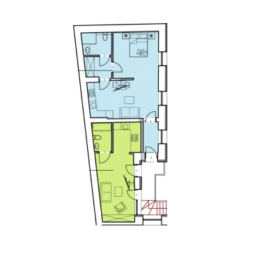 Mieszkanie  4 pokojowe Kraków - Stare Miasto,   74 m2, pierwsze piętro - Sprzedam - zdjęcie 16