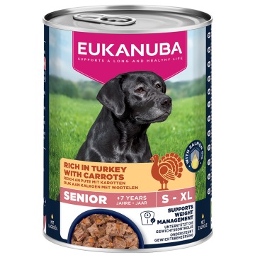 Eukanuba Senior, indyk z marchewką - 6 x 400 g