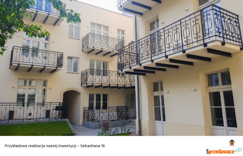 Mieszkanie dwupokojowe Kraków - Stare Miasto,   58 m2, trzecie piętro - Sprzedam