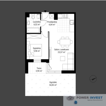 Mieszkanie dwupokojowe Będzin,   42 m2 - Sprzedam - zdjęcie 4