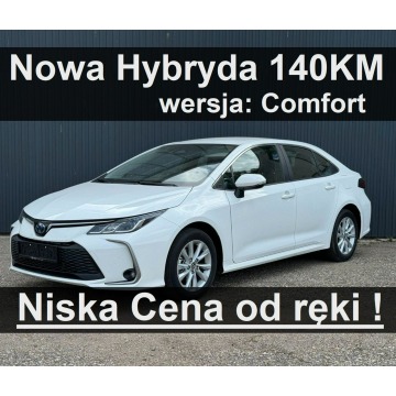 Toyota Corolla - 140KM  Comfort Kamera 140KM Hybryda Super Niska Cena Od ręki