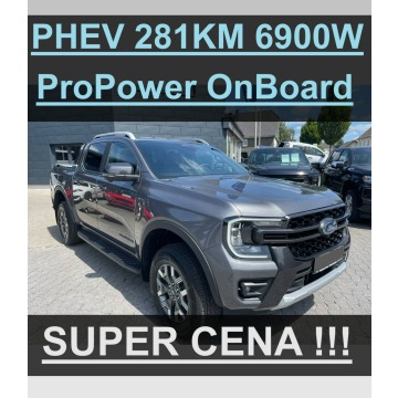 Ford Ranger - 281KM PHEVPlug-in Wiltrak ProPower OnBoard 6900W Kamera 360
