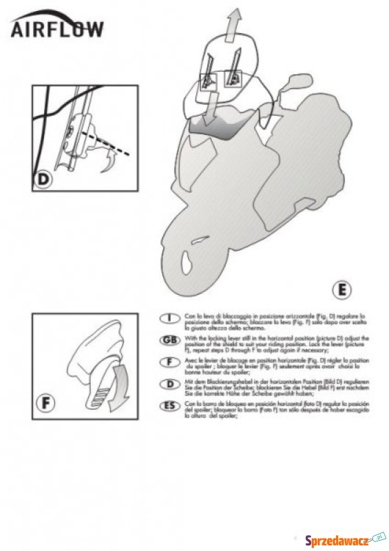 GIVI AF318 szyba Airflow Honda...