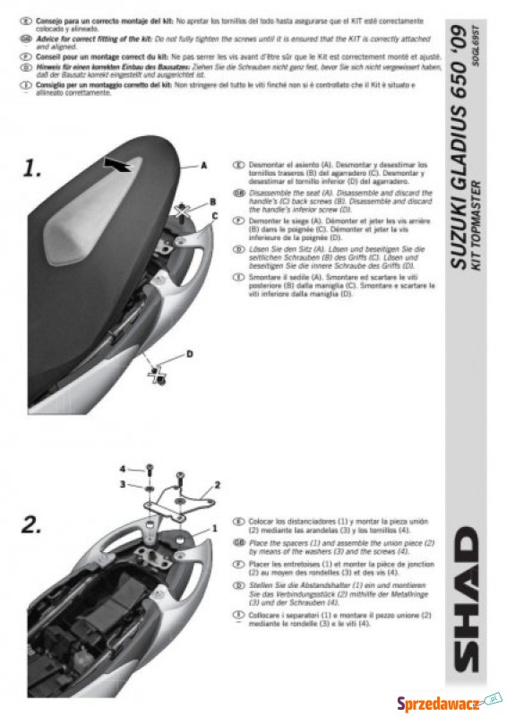 STELAŻ SHAD KSHS0GL69ST SUZUKI...