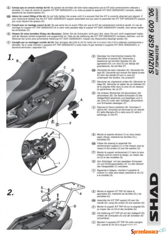 STELAŻ SHAD KSHS0GS66ST SUZUKI...