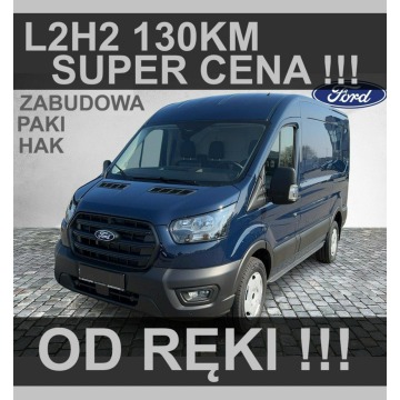 Ford Transit - L2H2 130KM Zabudow Paki Hak Od ręki  Super Cena