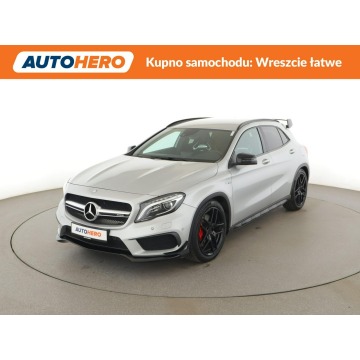 Mercedes GLA 45 AMG - 4x4 automat grzane fotele bi-xenon skóra navi ambient el. fotele z pam