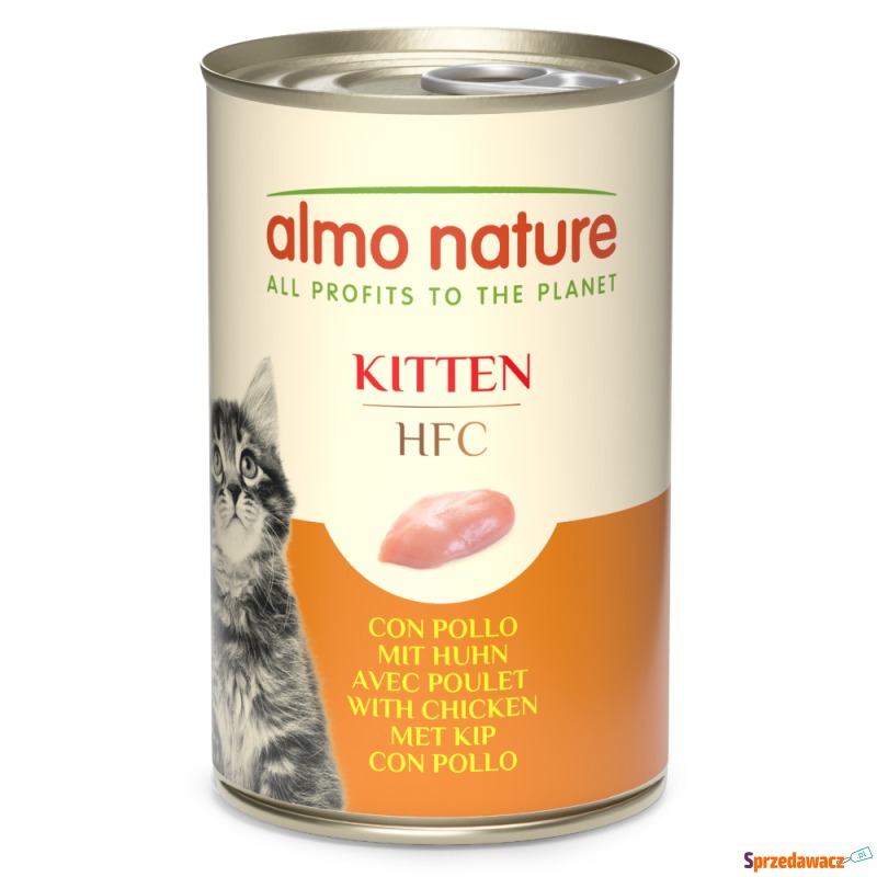 Almo Nature Classic HFC Kitten, 6 x 140 g - Kurczak - Karmy dla kotów - Świętochłowice