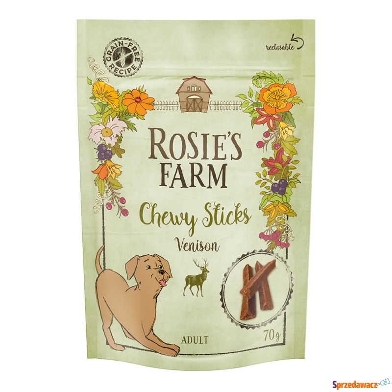 Rosie's Farm Chewy Sticks, dziczyzna - 70 g - Przysmaki dla psów - Chorzów