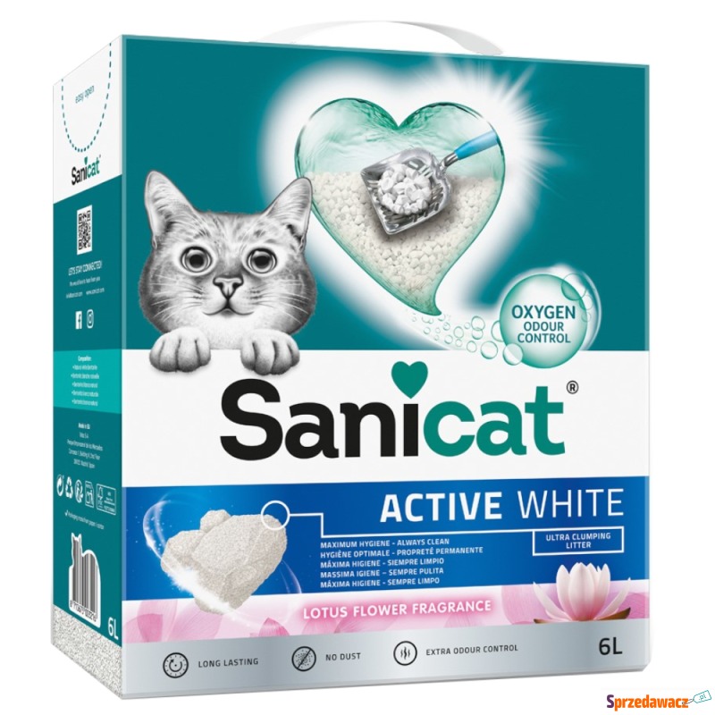 Sanicat Active White Lotus Flower żwirek zbry... - Żwirki do kuwety - Tychy