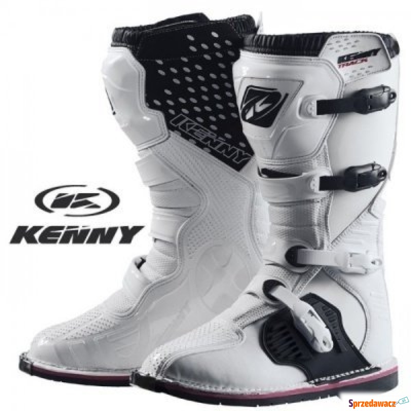 KENNY BUTY TRACK BIAŁE - Obuwie motocyklowe - Inowrocław