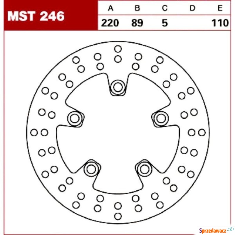 TRW Tarcza hamulcowa MST246 SUZUKI...