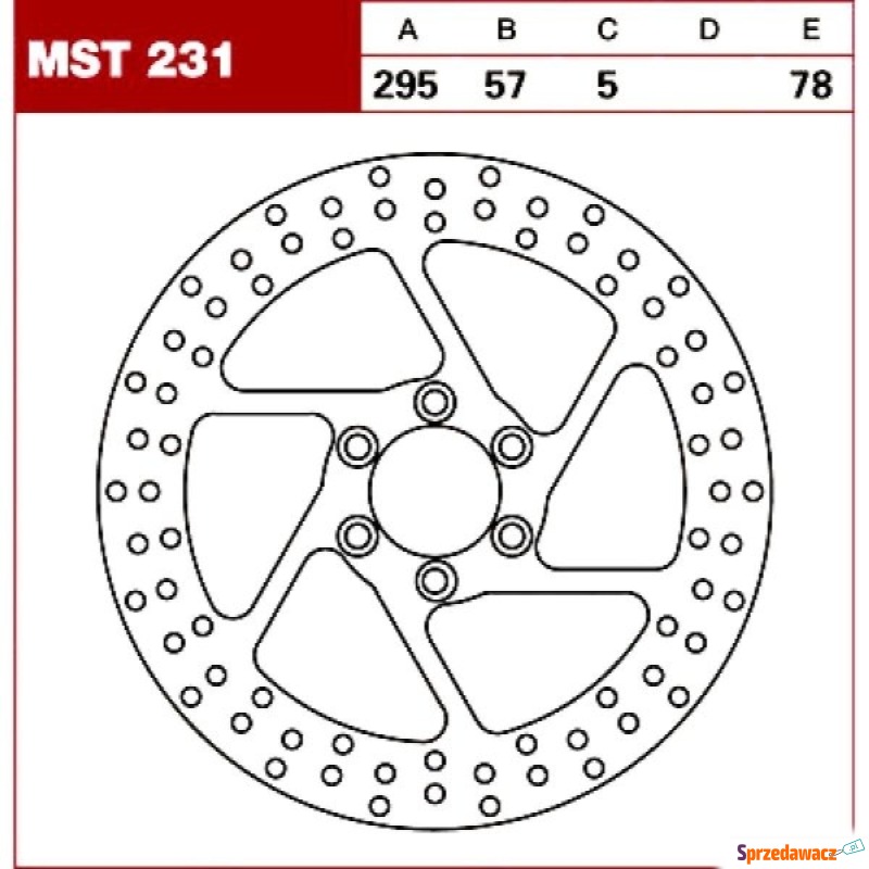 TRW Tarcza hamulcowa MST231 SUZUKI...