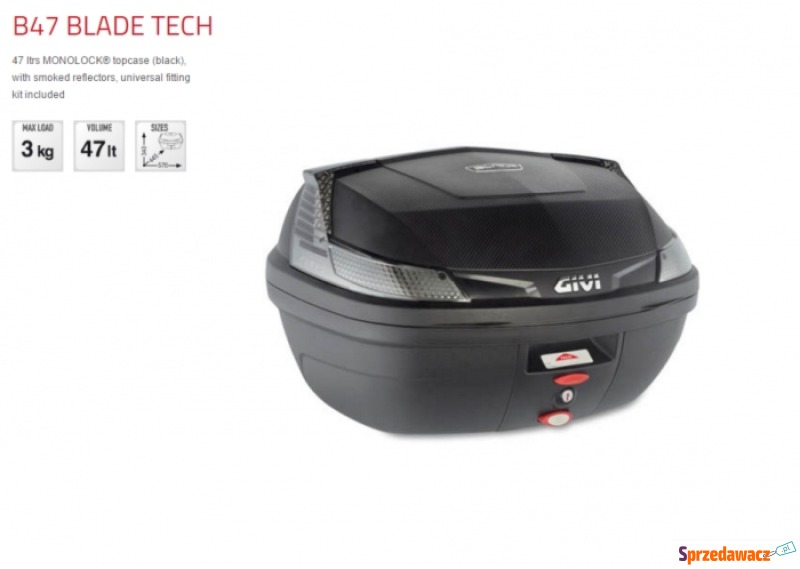 Kufer Centralny GIVI B47NTML BLADE...
