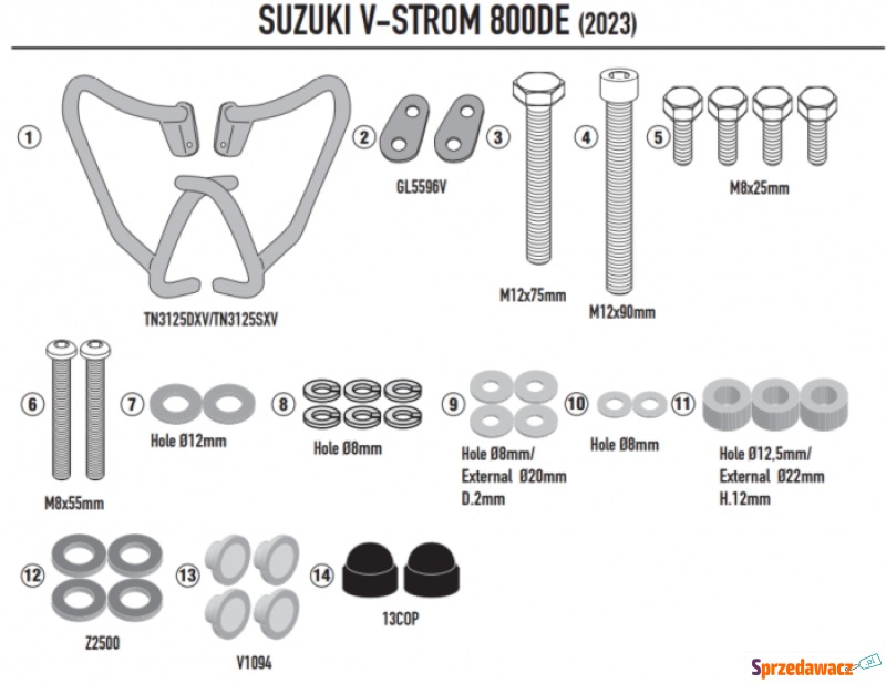 GIVI OSŁONA SILNIKA GMOLE SUZUKI...