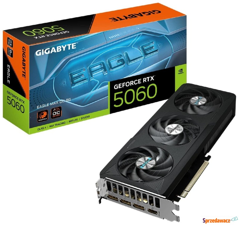 Gigabyte GeForce RTX 5060 EAGLE MAX OC 8GB DLSS... - Karty graficzne - Katowice