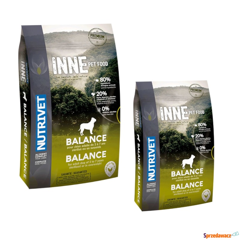 12 kg + 3 kg gratis! Nutrivet Inne Dog Balance,... - Karmy dla psów - Warszawa