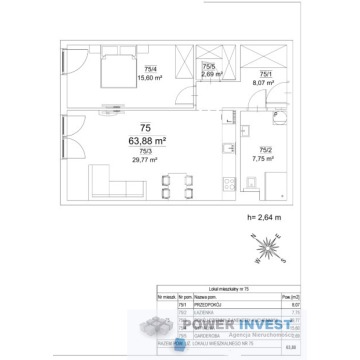Mieszkanie dwupokojowe Kraków,   64 m2 - Sprzedam - zdjęcie 2