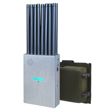 Portable 5G cell phone jammer 16W | multi-band GPS WiFi RC LoJack signal blocker
